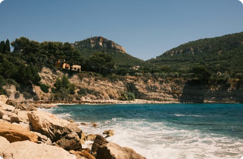 Paysage de la Côte d’Azur — immobilier en bord de mer